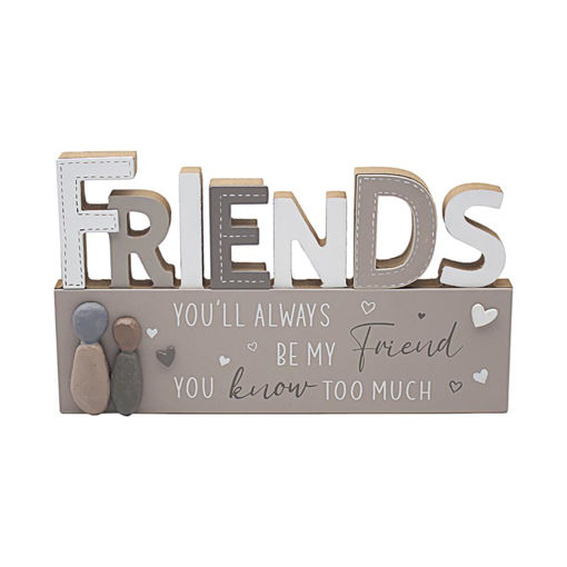 Picture of WOODEN FRIENDS PLAQUE